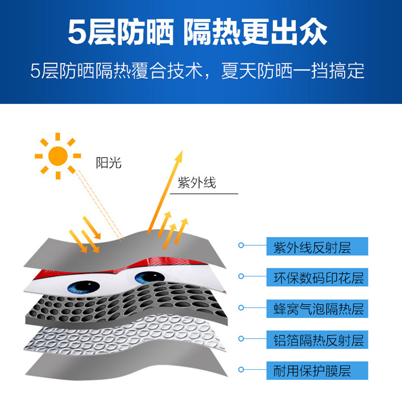 Protección solar del coche cortina de aislamiento térmico protector solar engranaje delantero paño del coche cubierta del parabrisas delantero del coche