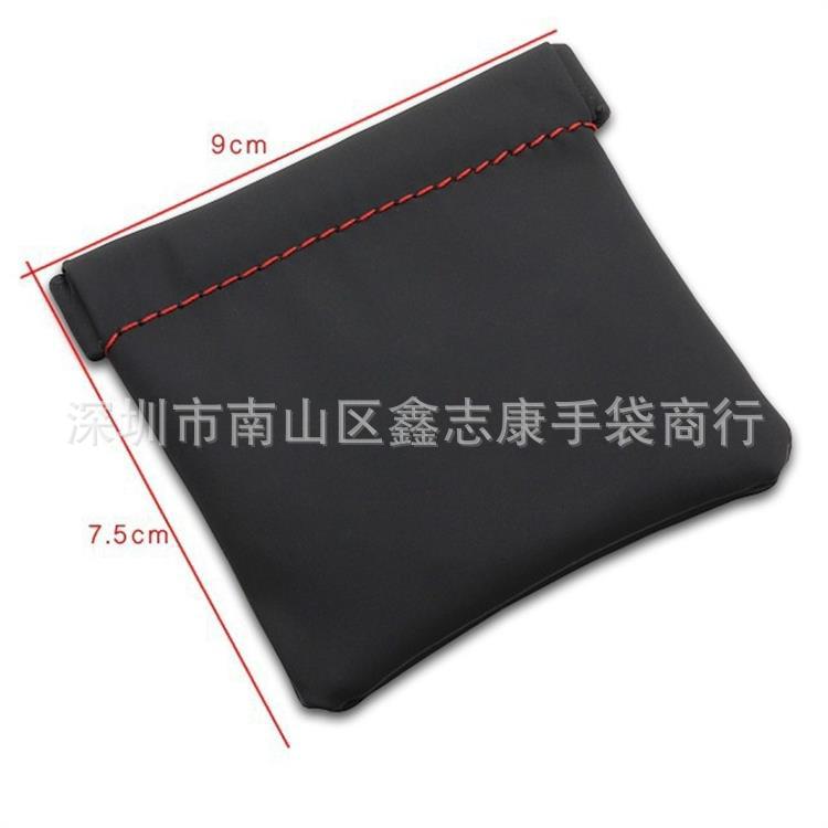 新款功能耳机袋面线条耳机包 数据线收纳袋弹簧片收纳包