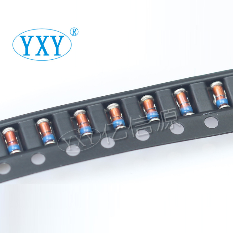 厂家直营 ZMM22V 0.5W 22V LL34封装 1206 稳压二极管 玻璃圆柱型