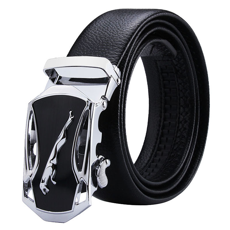 Film silver sports car leopard iron buckle