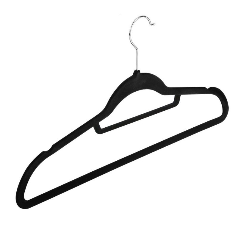 Sin fisuras flocado suspensión multifuncional antideslizante plástico flocado suspensión organizador plástico flocado magia percha