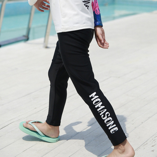 Children's swimming trunks, Korean style girls' swimming pants, sun protection, quick-drying, boys' hot spring swimming trunks, snorkeling sports elastic pants