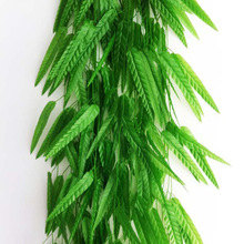 仿真花柳条塑料假柳叶1.8米树叶藤条幼儿园管道装饰商场吊顶