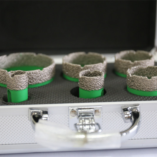 6件套M14金刚石钎焊开孔器套装石材大理石瓷砖玻璃开孔器开孔钻