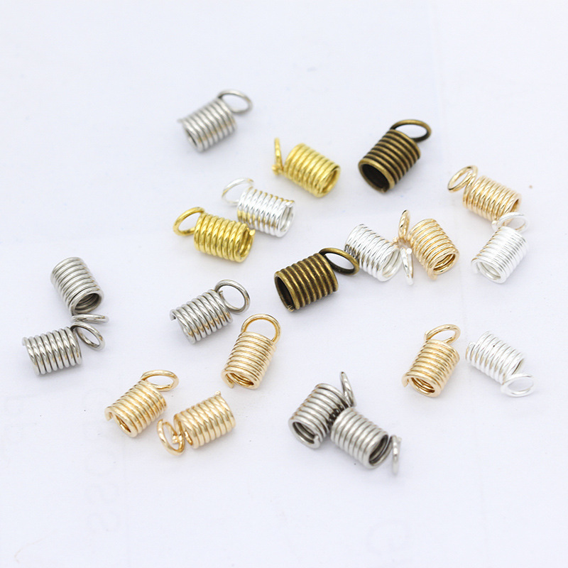 diy necklace spring bayonet metal link head jewelry accessories alloy material interface ring material 200 pieces