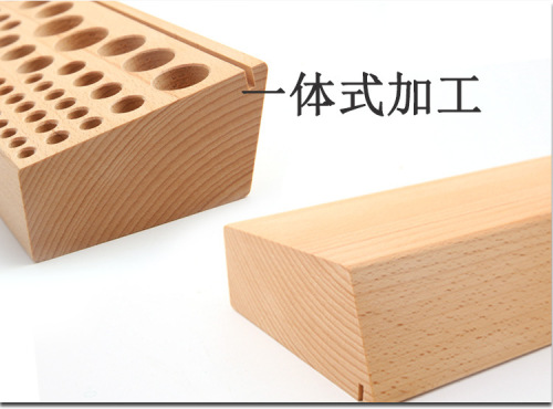 Tool rack porous hand-stitched DIY beech wood tool table storage rack printing tool rack storage storage tool box