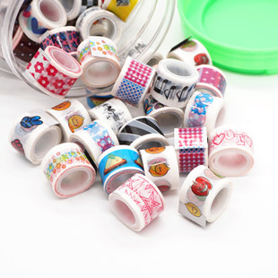Mini cartoon opp tape 1.2*2m bulk style hundreds of DIY production random mixed hair