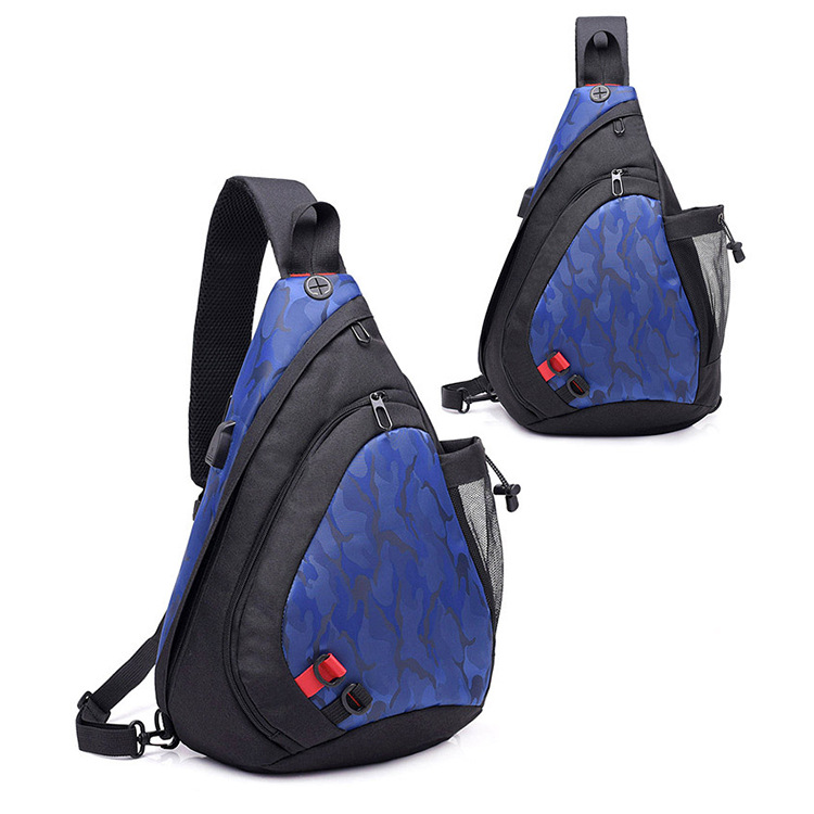 メッセンジャーバッグ新潮大容量カジュアル充電チェストバッグメンズバックパック学生ファッション人気ショルダーメッセンジャーバッグ
