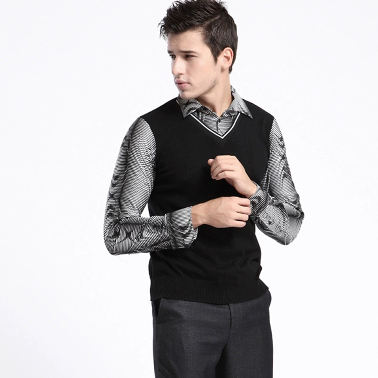 Spring knitted set от Goldeberg? () набор: жилет, рубашка, свитер для отдыха, корейский стиль