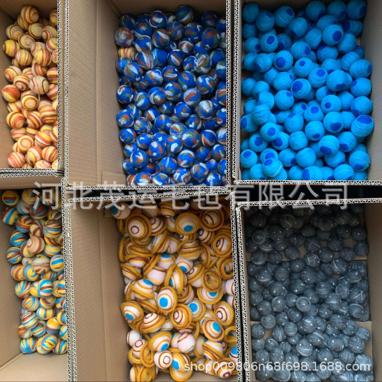 3cm宇宙八大星球贝雷帽装饰毛毡球 橱窗展示毛毛球支持做