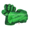 A pair of green gloves