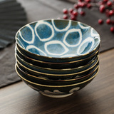 Японская импортная керамическая посуда, японский керамический комплект, ручная роспись