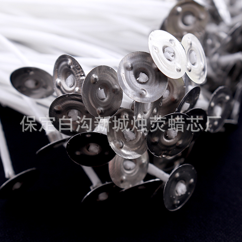 Núcleo de cera hecho a mano de bricolaje núcleo de cera 100 piezas wick2.6cm-20cm sin humo de algodón puro núcleo de vela