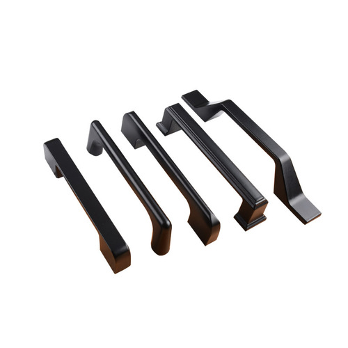 Black Chinese style extended wardrobe handle Drawer cabinet aluminum alloy handle Modern minimalist furniture hardware handle
