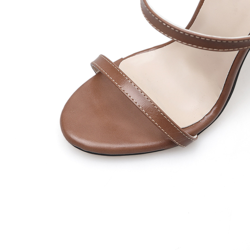 Ladies Heels: Exported European And American High-heeled Sandals, Sexy Thin Strap, One-strap Fashion Outdoor Women's_vogvips.com