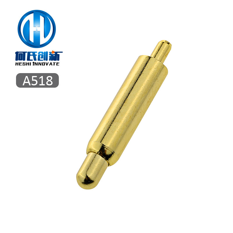 A518厂家直销连接器探针 弹簧伸缩顶针导电触针POGOPIN镀金不氧化