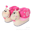 Demi-season high boots for beloved, cartoon snails, warm slippers, family style