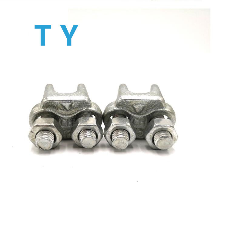 电镀锌 徳式玛钢卡头DIN741 钢丝绳紧固件