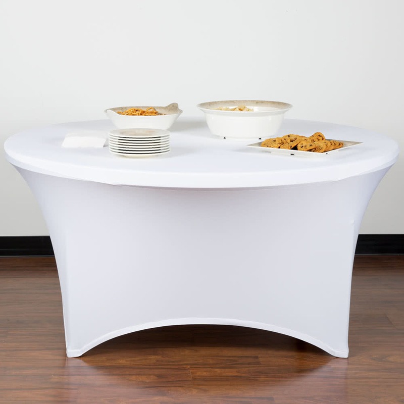 Cubierta elástica de mesa redonda transfronteriza Mantel redondo rojo grande Cubierta de barra móvil Cubierta de mesa redonda elástica