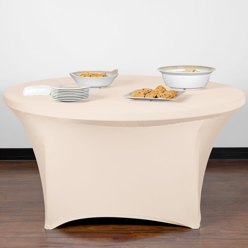 Cubierta elástica de mesa redonda transfronteriza Mantel redondo rojo grande Cubierta de barra móvil Cubierta de mesa redonda elástica