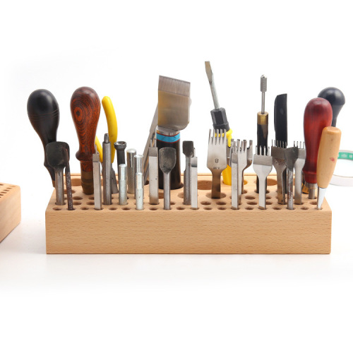 Tool rack porous hand-stitched DIY beech wood tool table storage rack printing tool rack storage storage tool box