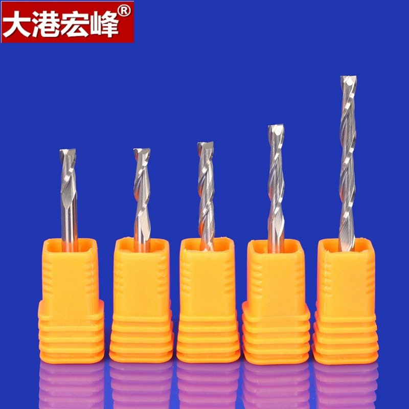 3,175 Тайвань Chunbao Вольфрамовая сталь обоюдоострые фрезы компьютерный гравировальный инструмент твердосплавные спиральные фрезы с ЧПУ