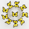 Realistic decorations with butterfly, magnetic fridge magnet on wall, 12cm, 10 items