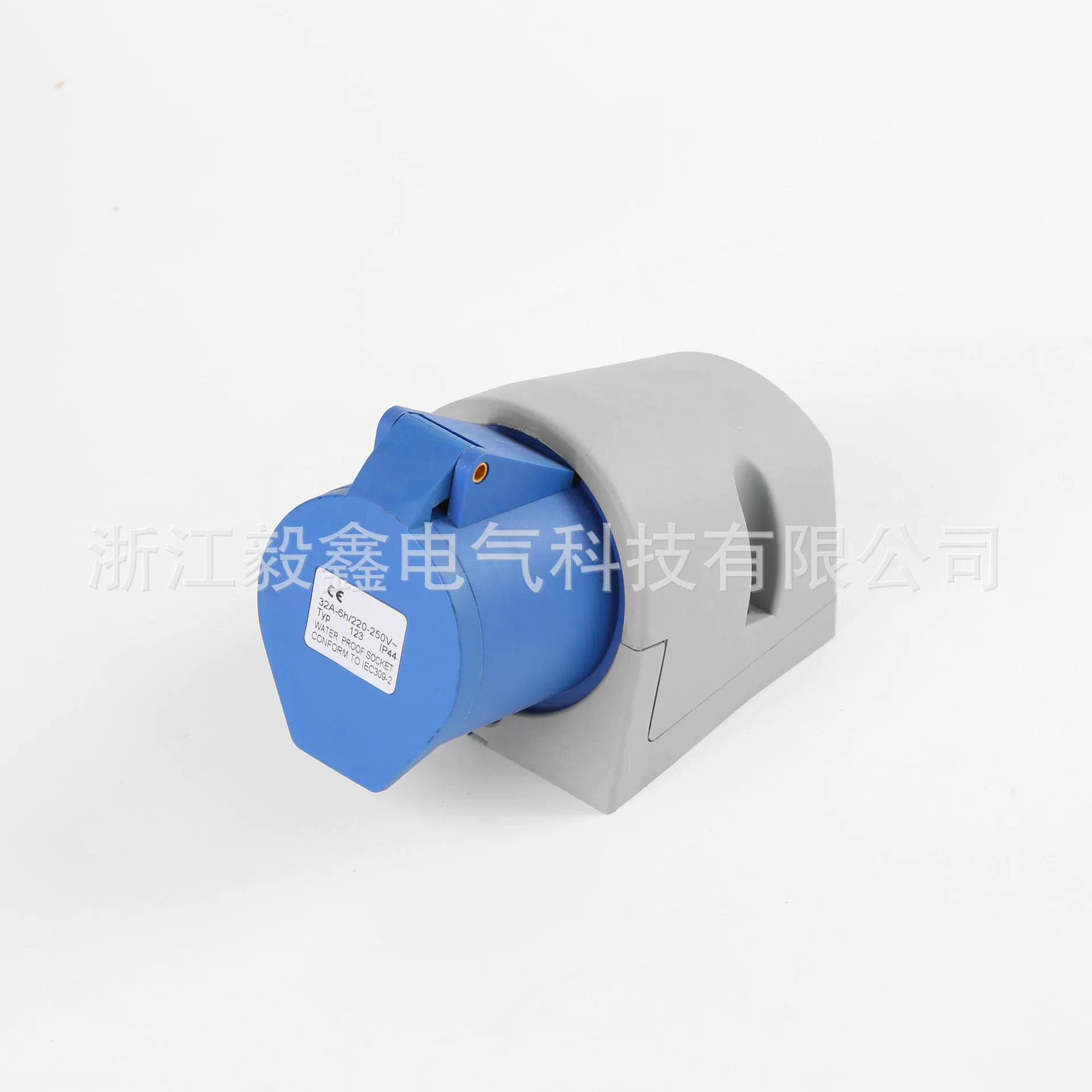 3-жильное 16A промышленное наружное водонепроницаемое гнездо с открытым монтажом, авиационное гнездо, одно Трехпроводное, европейский стандарт IP 44 113N