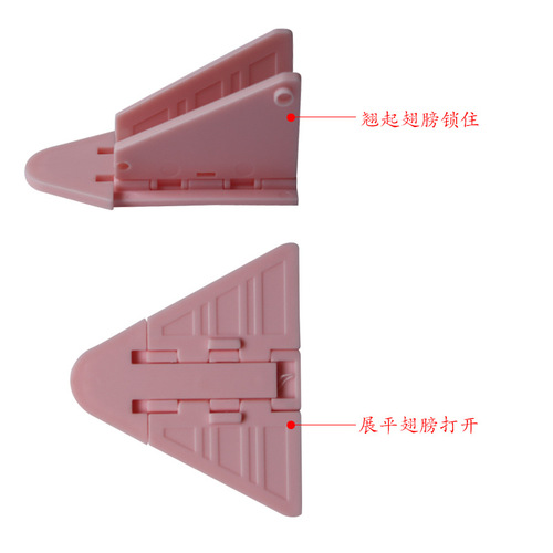 Child safety sliding window lock Adhesive sliding door pusher Anti-fall baby safety glass window lock