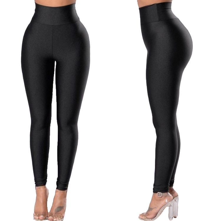 Leggings deportivos casuales de cintura alta y elásticos para yoga, correr, de Yiwu, al por mayor para mujer, ajustados y adelgazantes.