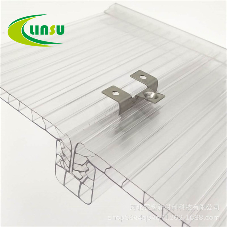 低价批发吉林厂家温室顶棚pc锁扣板防漏雨防水u型插接阳光板