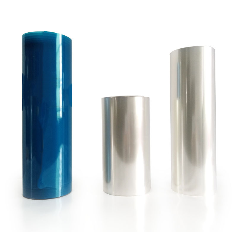 透明pet离型膜 pet聚酯耐温硅油膜 抗静电背胶保护膜