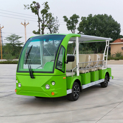 新款11座电动四轮车楼盘小区看房旅游景区代步观光车|ms