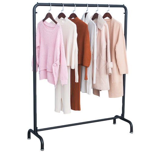 Bold iron clothing hanger, clothing store hanging rack display stand, Internet celebrity floor-standing side hanging display rack, island rack