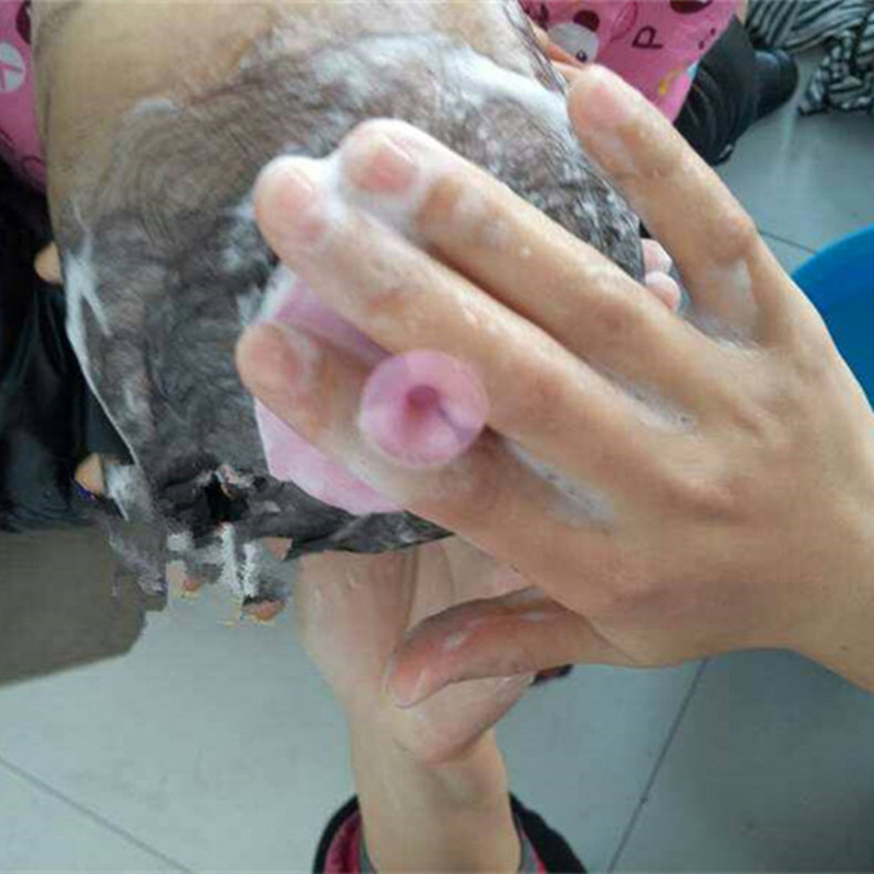 嬰兒洗頭刷 寶寶頭部按摩刷 遊泳館母嬰店洗頭洗臉梳嬰兒洗護用品