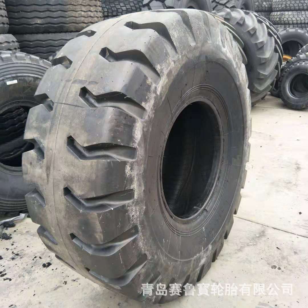 装载机铲车轮胎 23.5-25  斜交工程机械轮胎 矿山 羊角花纹