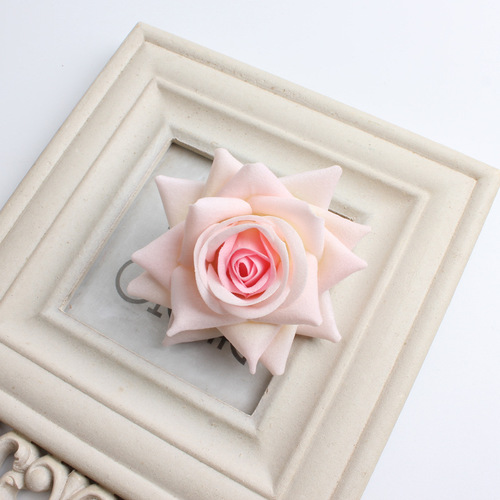 Simulation velvet rose flower head baking cake red rose corsage material clothing decoration flower wedding flowers