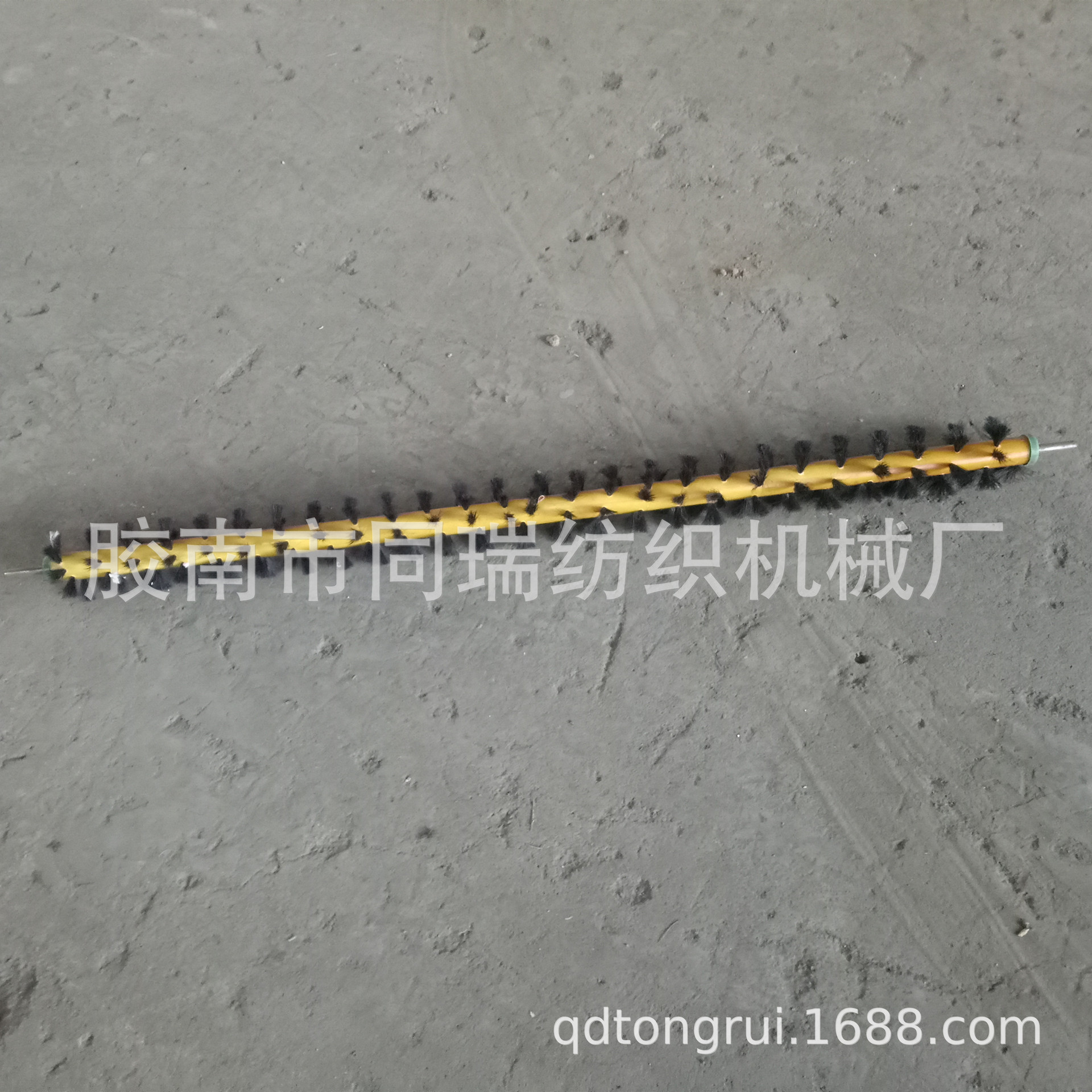 青岛同瑞梳棉机配件毛刷 不锈钢螺旋毛刷 纺棉纺化纤铝合金毛刷