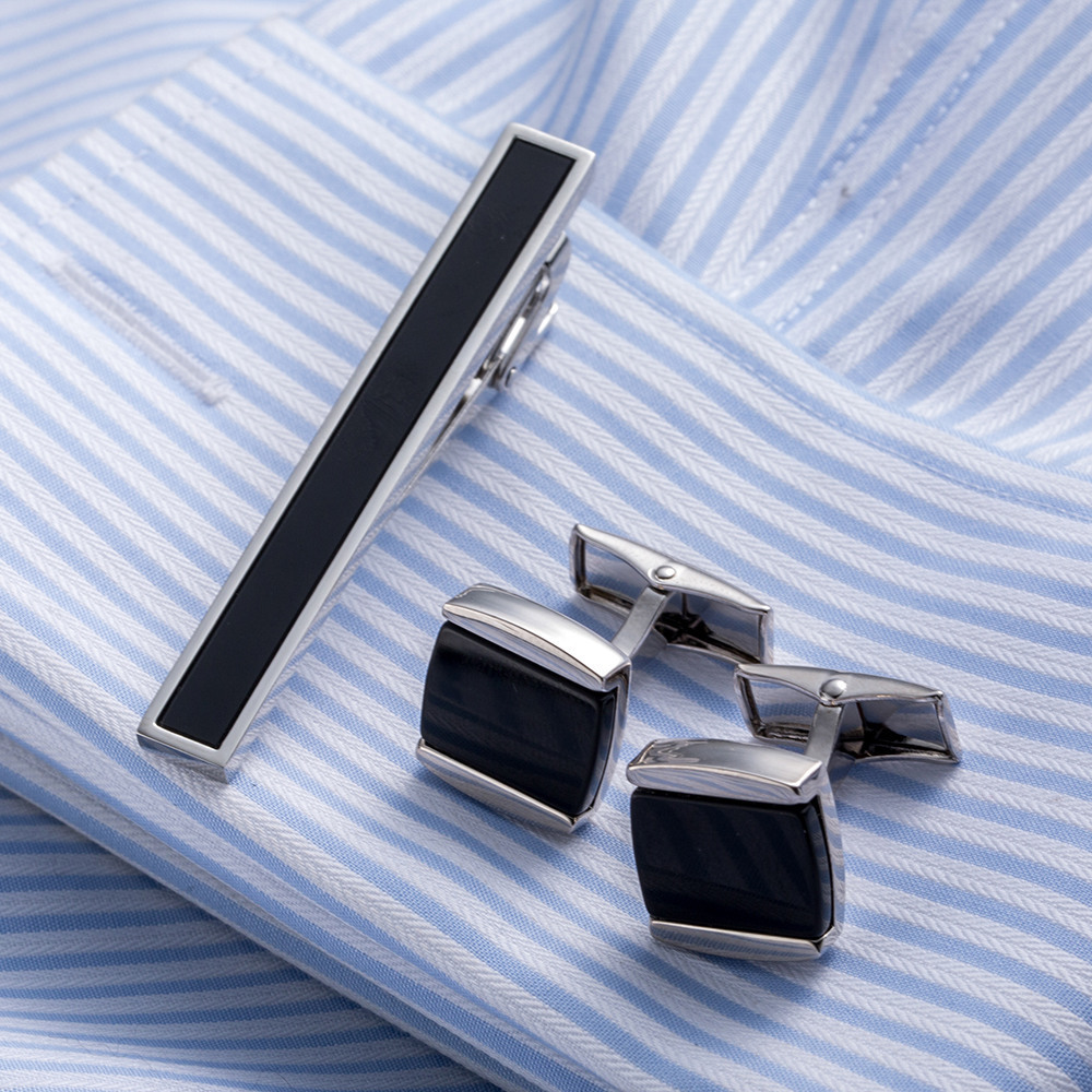 Set Cufflinks Tie Clip Refined Collar Clip Cuff Stud High Quality Groom Dress Accessories Cuff Clip 23