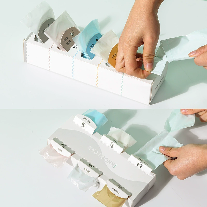 Okis одноразовый плоский мешок для мусора утолщение столешница мешок для мусора небольшой мешок для мусорного бака цветной мешок для еды оптом