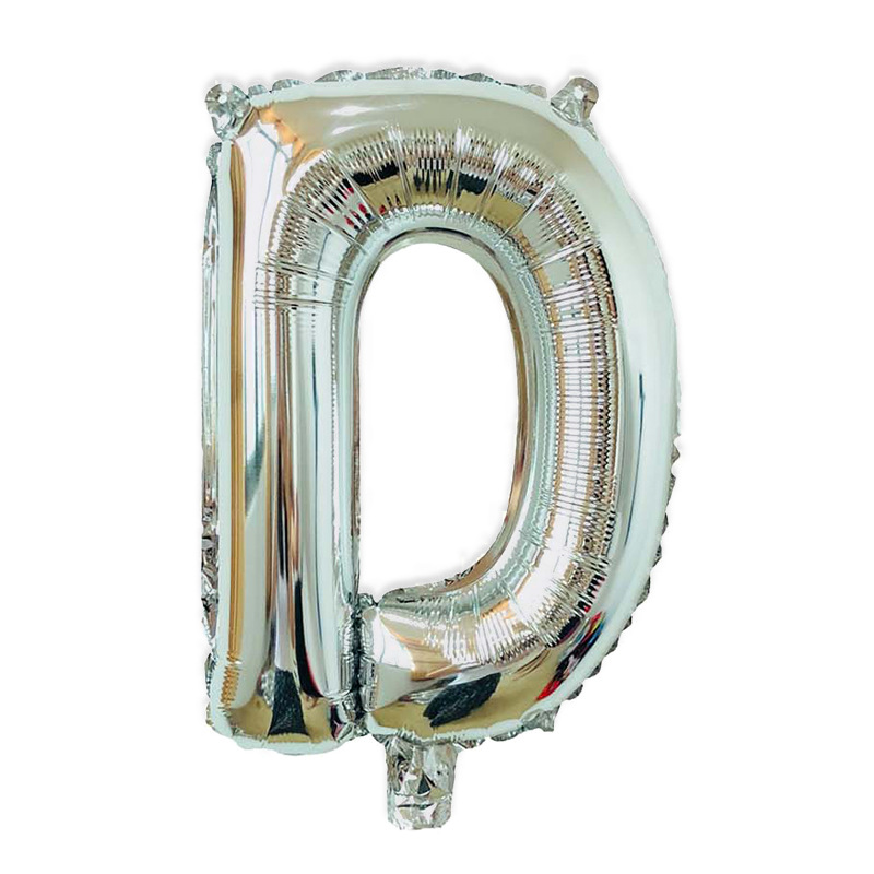 Estilo americano Delgado 16 pulgadas inglés carta globo pequeño tamaño A- Z cumpleaños boda habitación decoración aluminio película globo al por mayor
