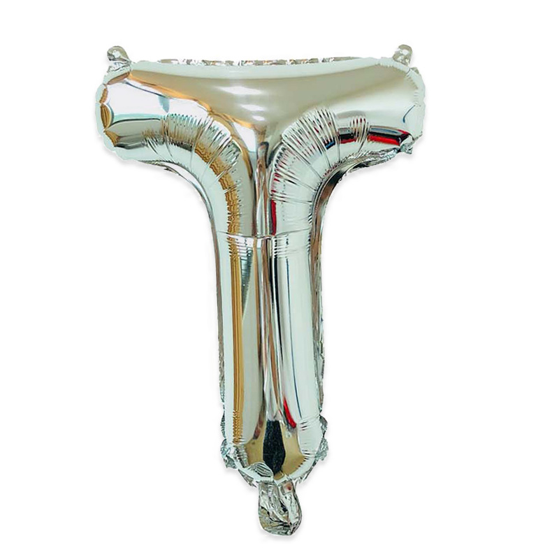 Estilo americano Delgado 16 pulgadas inglés carta globo pequeño tamaño A- Z cumpleaños boda habitación decoración aluminio película globo al por mayor