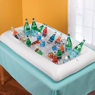 Factory environmental protection PVC inflatable ice bar ice tray inflatable bar ice bed cup holder salad tray