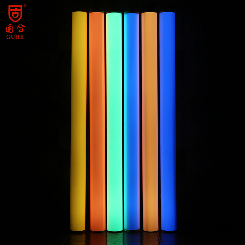 Los fabricantes suministran cinta luminosa de color tira luminosa espontánea luz fluorescente advertencia de almacenamiento cinta luminosa 12mm x 3m
