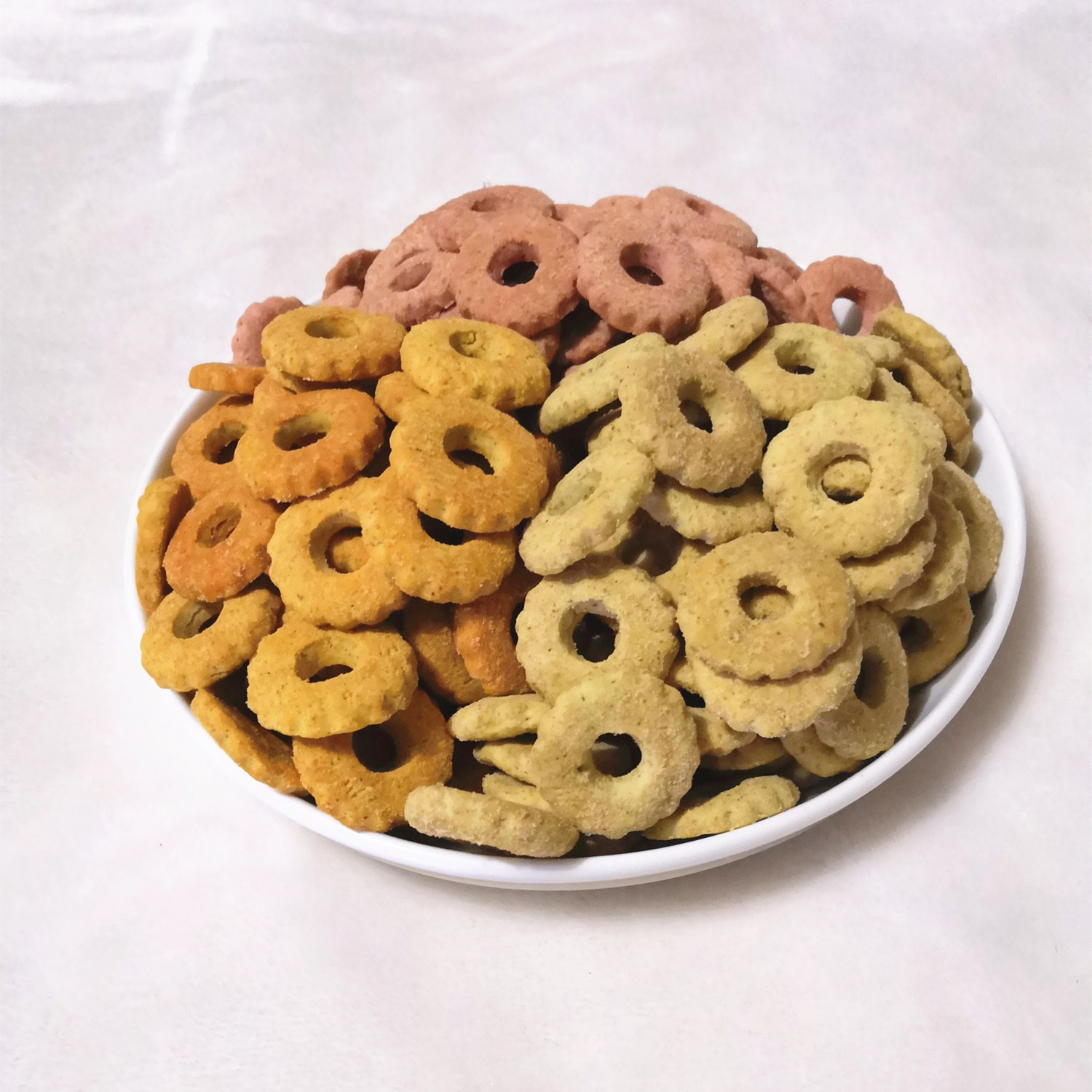 Dog Snack Manufacturer Direct Delivery Golden Retriever Teddy Dog Biscuits Meat Floss Bread Ring Snacks Meat Jerky Pet Snacks Biscuits