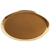 High -value stainless steel INS wind gold storage disk fruit round tea tray set meal dish section snack pallet