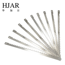 不锈钢375mm长月牙波浪齿面包刀片现货、适用于面包吐司切片切条