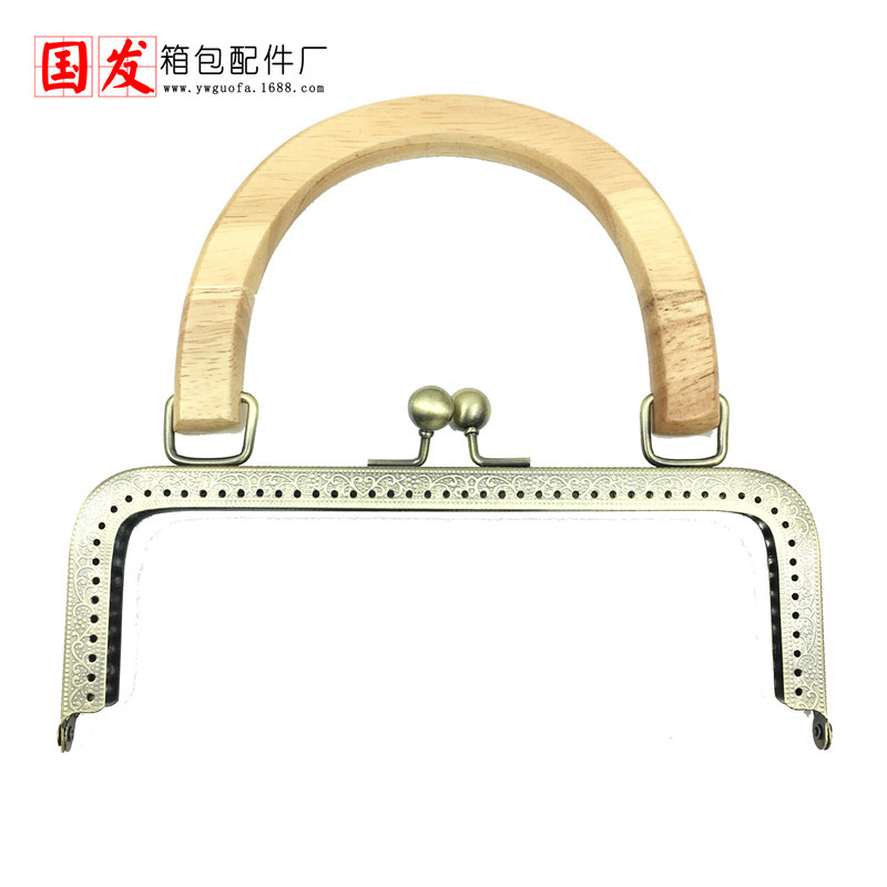 20cm 25cm cuadrado empujado pallet cabeza de madera mano tronco café de alta calidad mano de madera oro boca mayorista