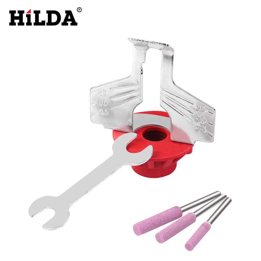 Fábrica en stock suministro Hilda accesorios de cadena de molienda eléctrica herramienta de cadena de molienda herramienta de molienda de hoja de sierra