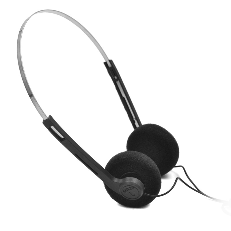 头戴耳机单插双插3.5mm航空耳机耳机一次性外贸礼品便宜耳机批发
